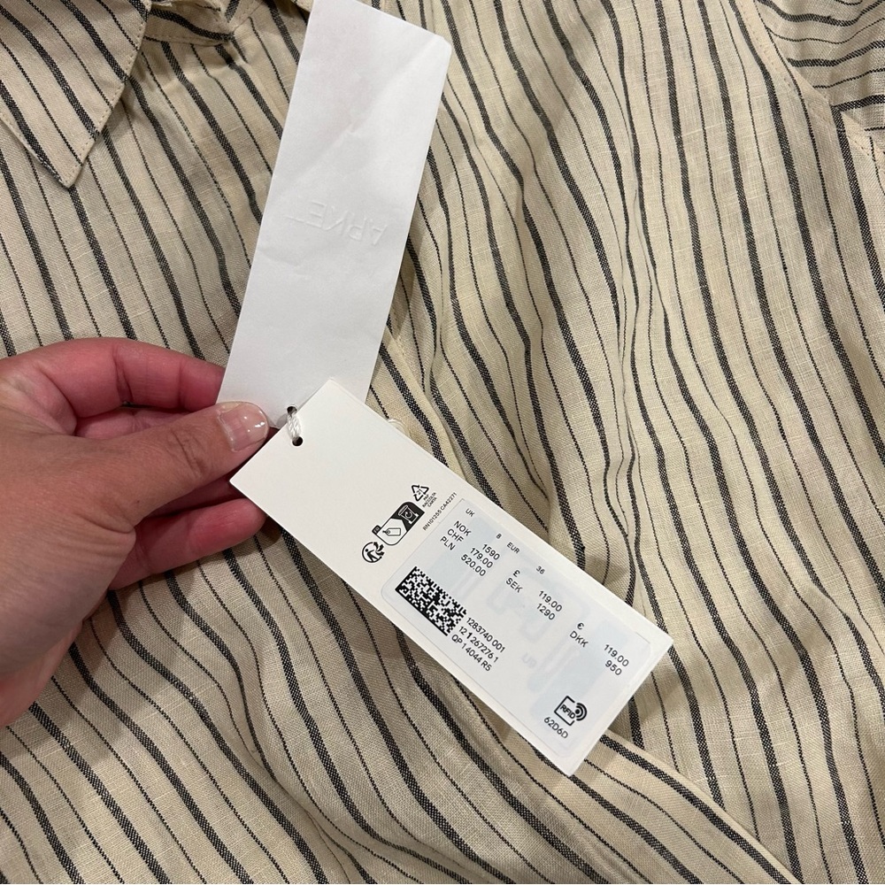 Arket wrap linen striped dress - Picture 7 of 16